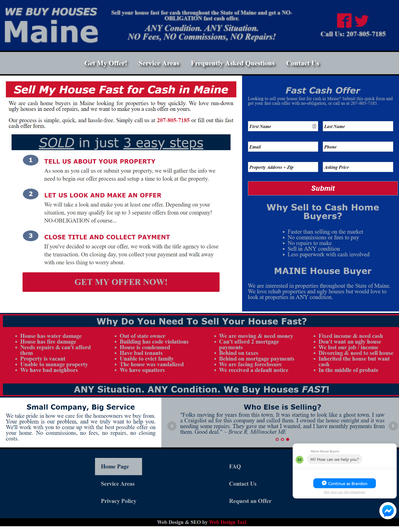 Lead generation website design (rei).