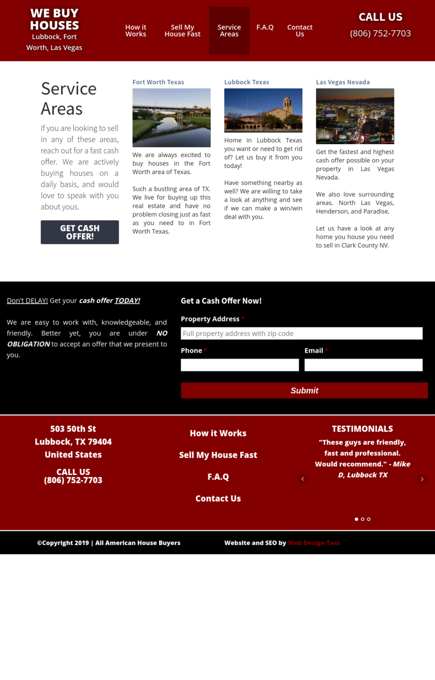 Lead generation website design (rei).